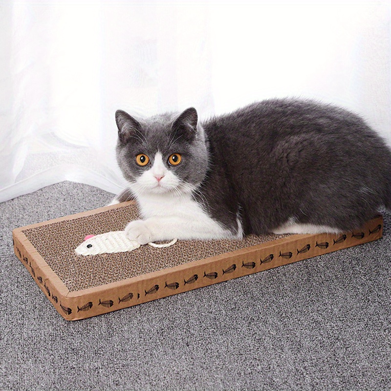 cat scratcher pad scratching board kitten indoor playing grinding claw toy details 3