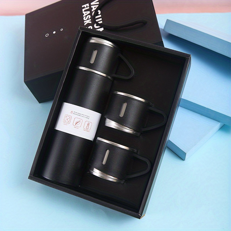 Vacuum Flask Set Stainless Steel Thermal Cup With Gift Box - Temu