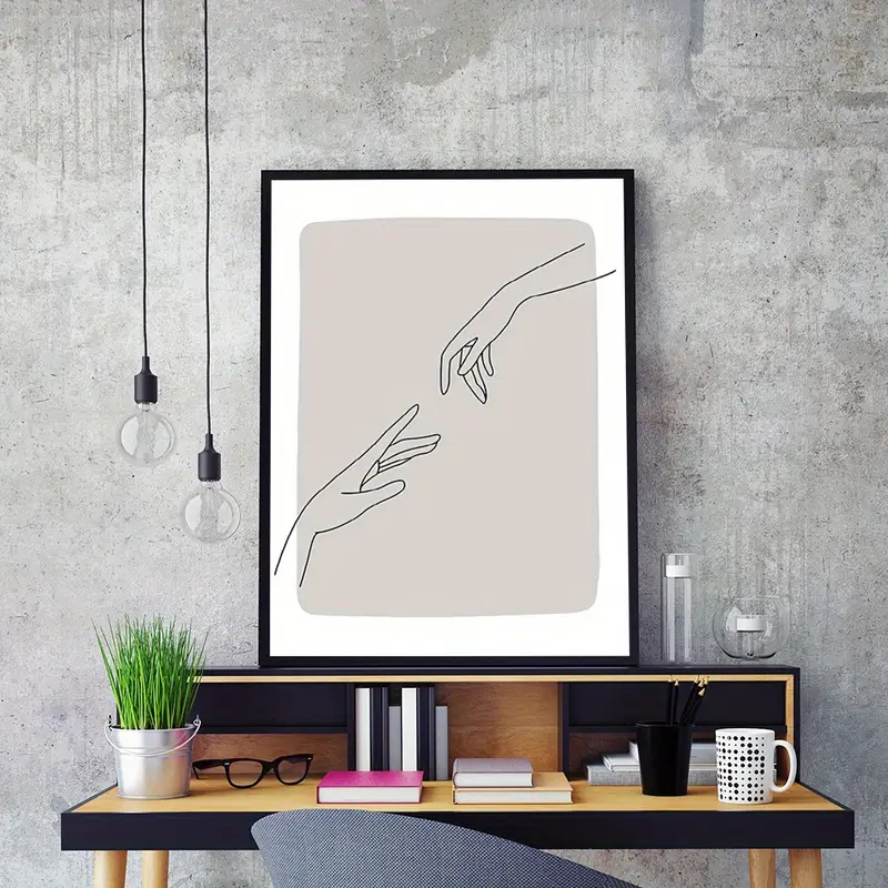 1pc Wall Art Pictures Wall Art Minimalism Abstract Canvas Line Outline Painting Pictures Modern Poster Living Room Pictures Home Decor