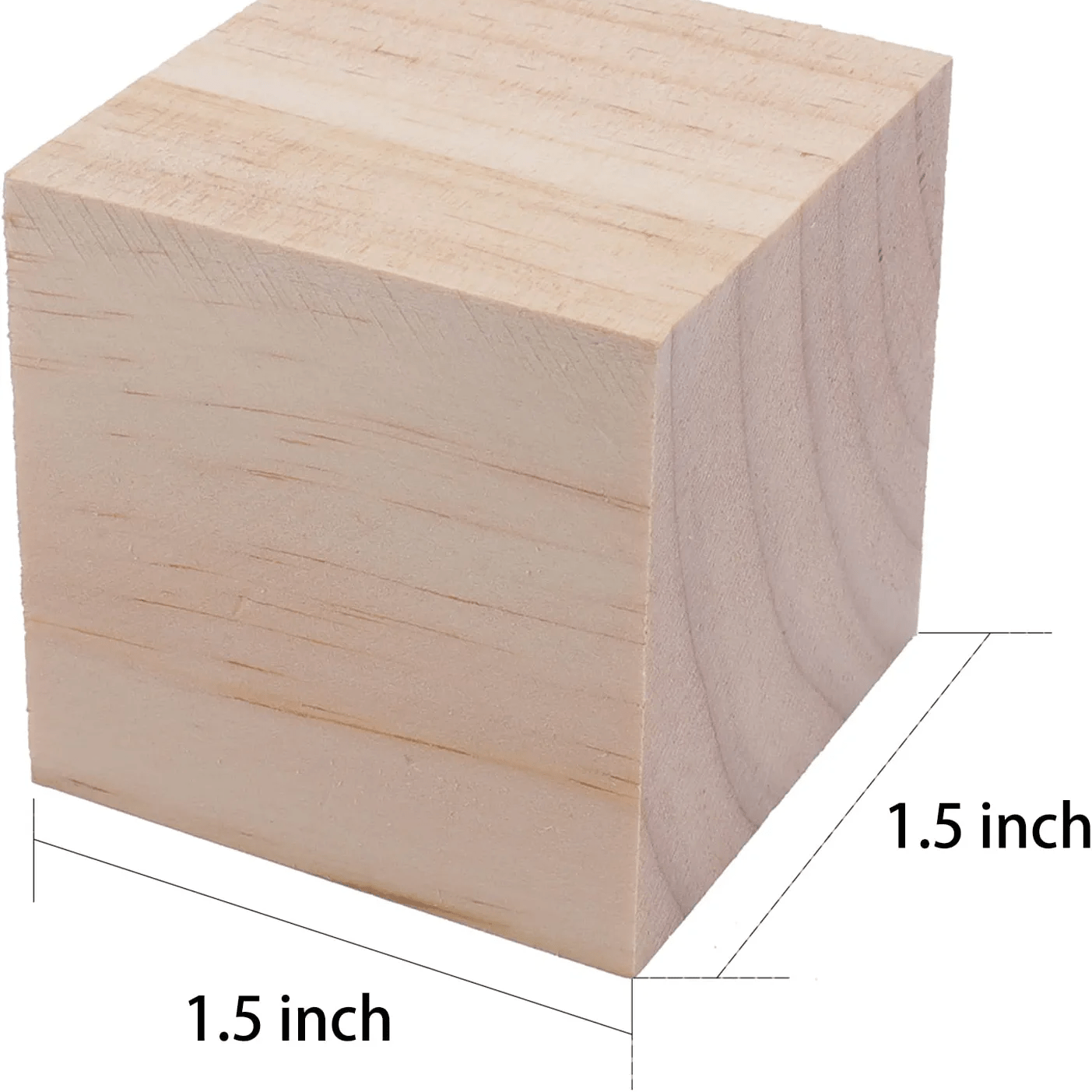 Cubos madera colores 12x12x12mm. 72u.