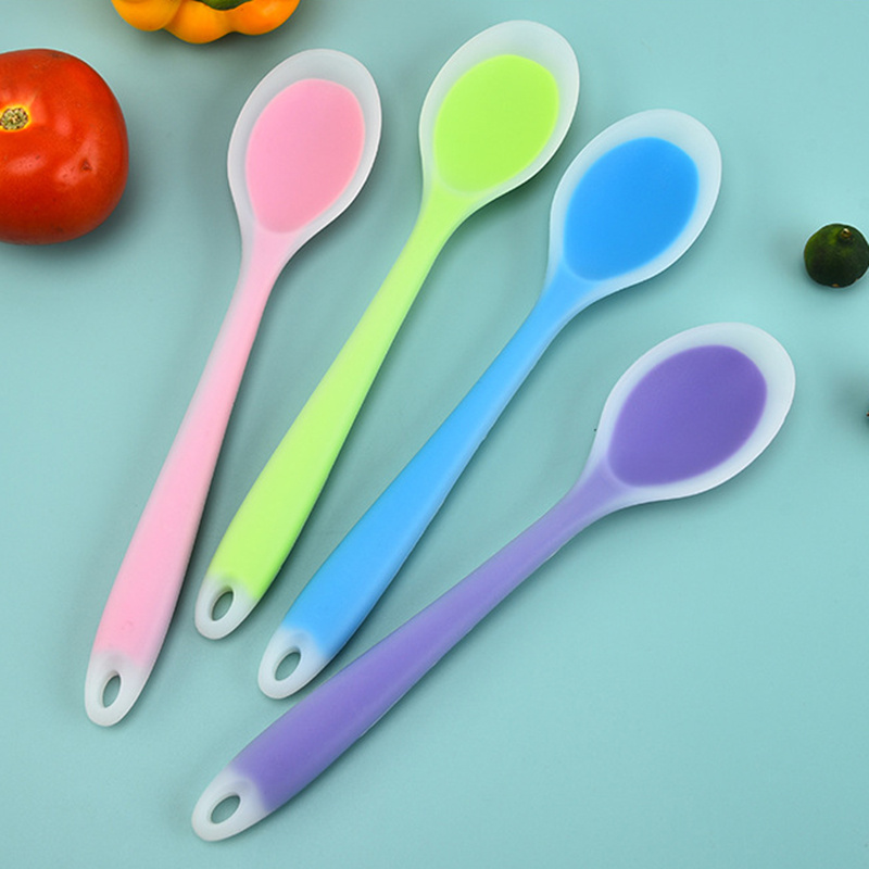 1pc Cucharas De Silicona Para Cocinar Cucharas Para Mezclar - Temu