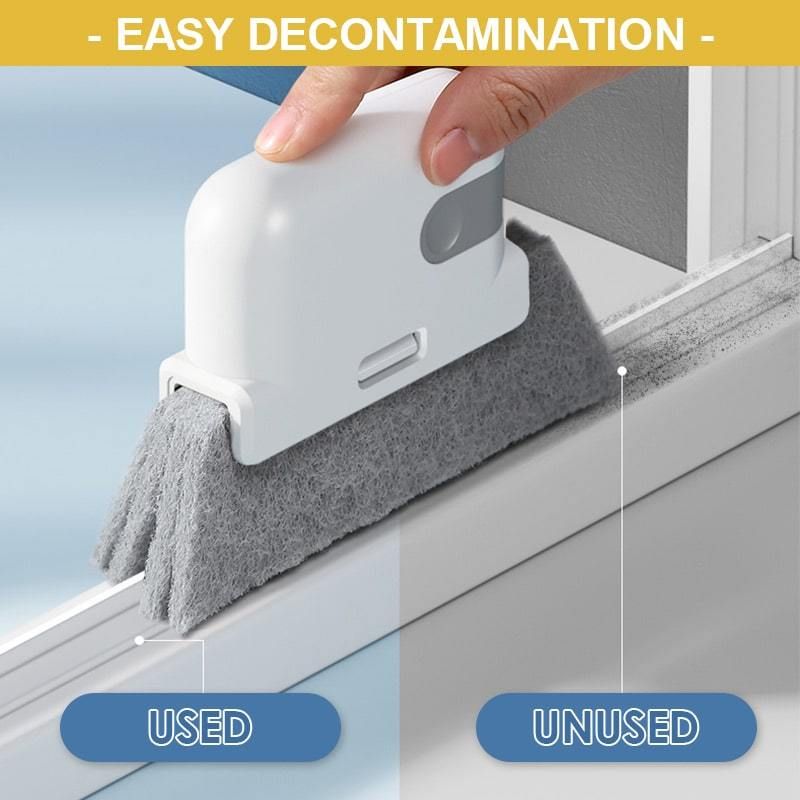 Window Frame Door Groove Cleaning Brush Kitchen Decontamination Magic Brush  - TS
