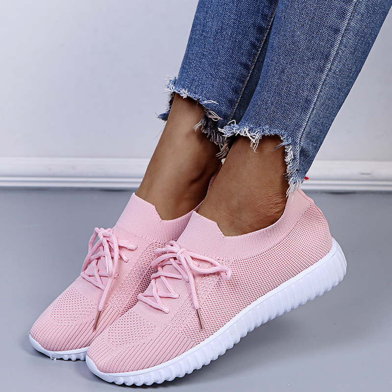 Zapatillas Para Caminar Mujer Color Rosado