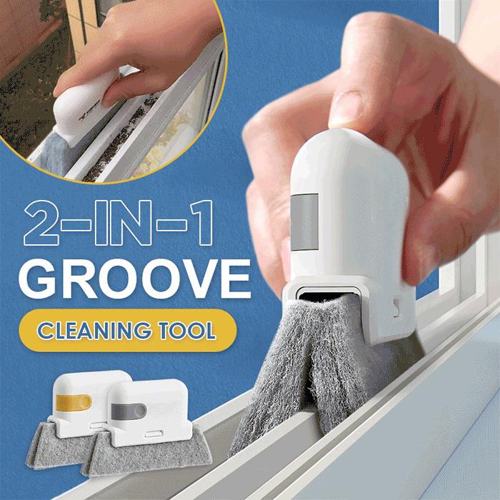 1pc 2-in-1 Detachable Cleaning Brush For Window Groove Crevice, Door &  Window Slit, Plastic Corner, Window Sill Brush - Window Cleaning Tool  Crevice Brush