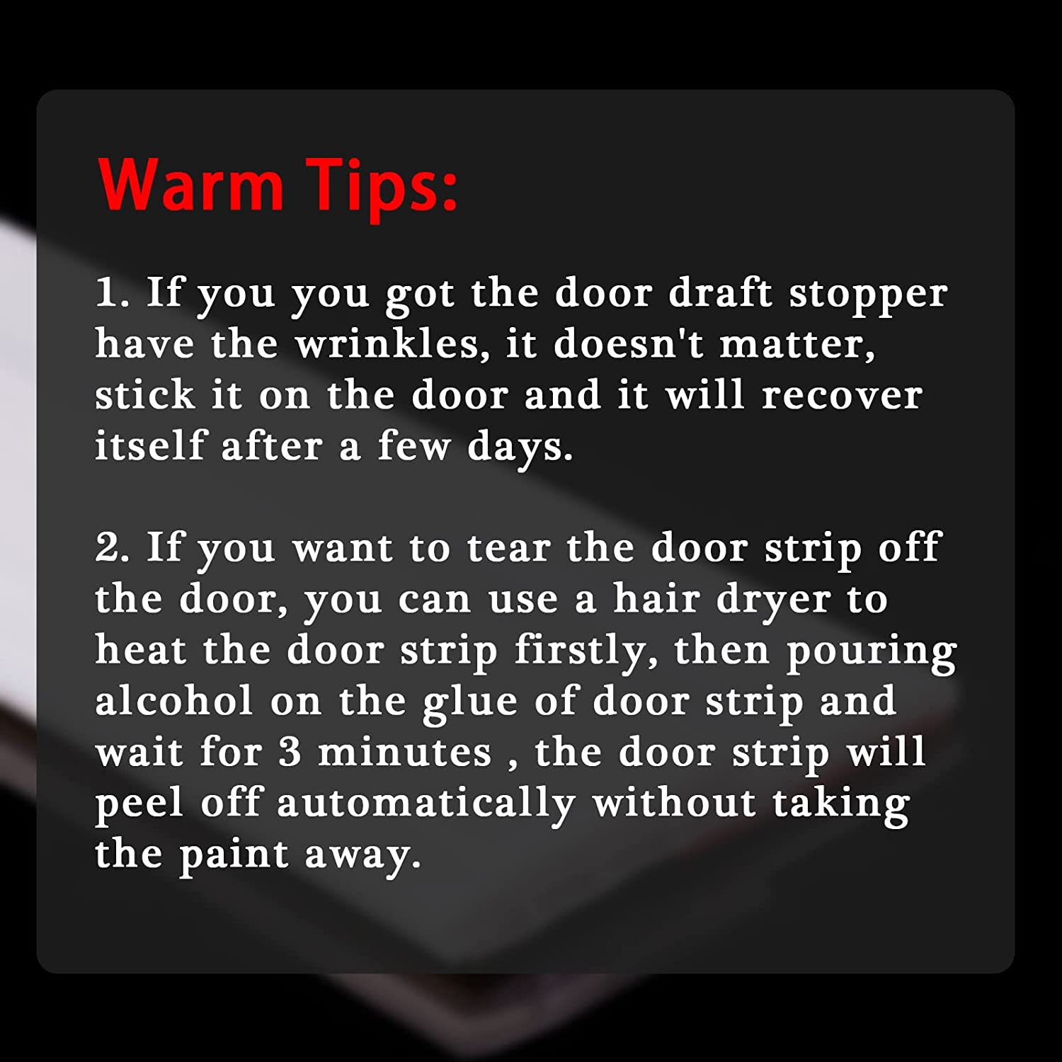 Door Draft Stopper Door Sweep Exterior/interior Doors Door Temu