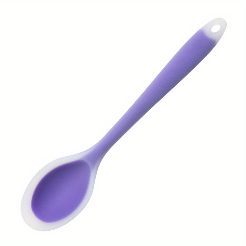 Silicone Spoon Colorful Small Spoon Soup Spoon Kitchen - Temu