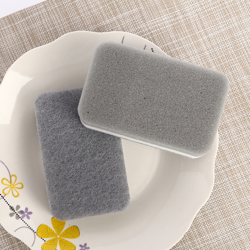 Caja de esponja de doble capa para cocina y baño, dispensador de jabón a  presión de la mano, estropajo, cepillo para lavar platos, caja de jabón –  Los mejores productos en la