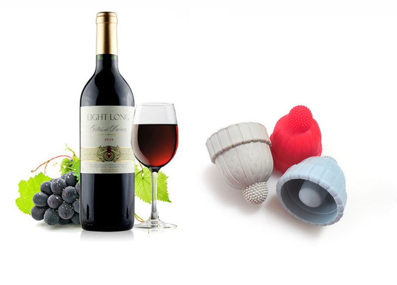 Bouchon de bouteille de vin en silicone, bouchon de vin rouge amusant, –  SHANULKA Home Decor