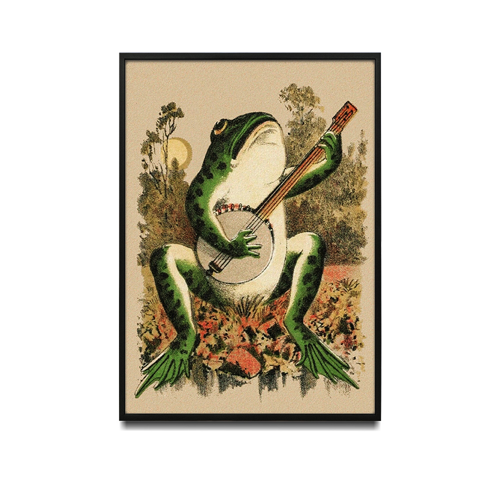 Vintage Frog Posters Vintage Frog Aesthetic Pictures Frog - Temu