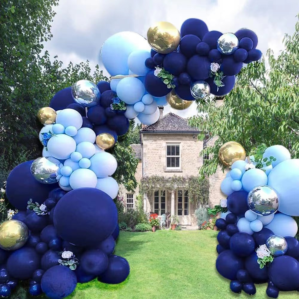 102 Piece Macaron Blue Balloons Royal Blue Balloon Garland Childrens ...