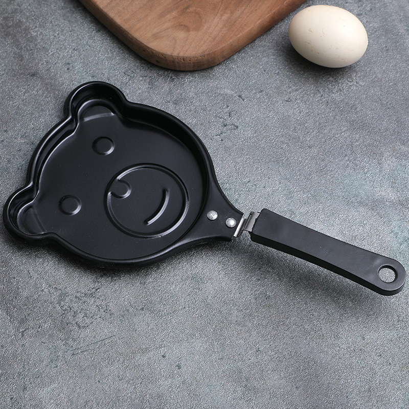 143 4-Hole Egg Frying Pan 4-Mold Pan Non-Stick Frying Pan 4-Cup Egg Frying Pan Maifan Stone Coating Egg Cooker Pan Compatible Wit