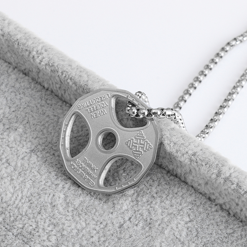 Men's clearance weightlifting necklace