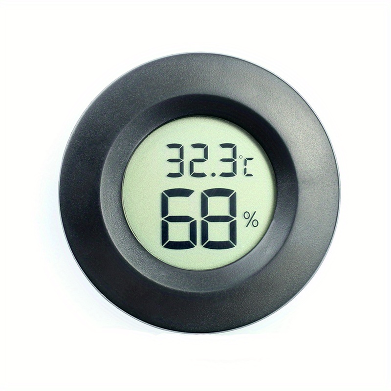 FRCOLOR 1PC Round Digital Hygrometer Thermometer Embedded