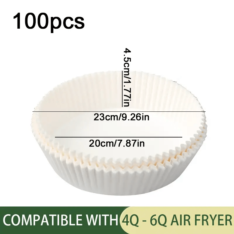 20CM/23CM Large Air Fryer Paper Liner Baking Air Fryer Papers