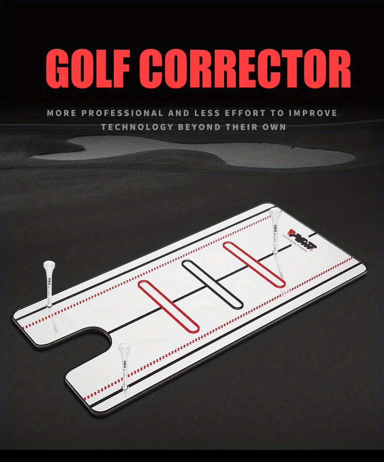 Golf Putting Alignment Mirror Golf Swing Practice Aid Temu
