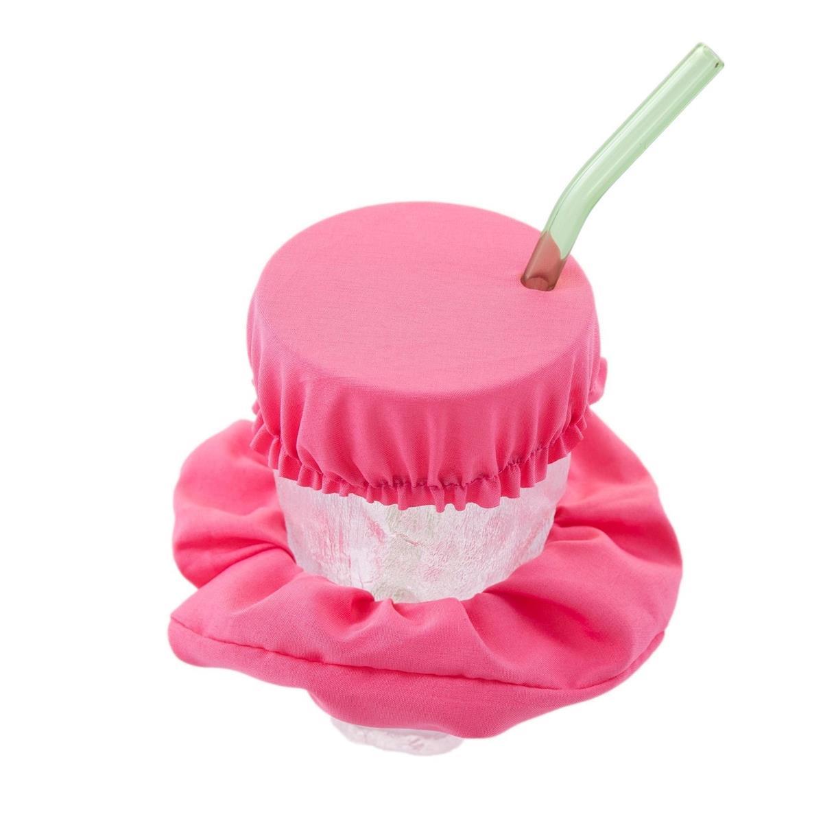 Reusable Drink Cover Scrunchie - Machine Washable - Fits Most Glasses