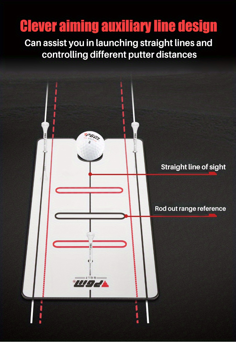 Golf Putting Alignment Mirror Golf Swing Practice Aid Temu