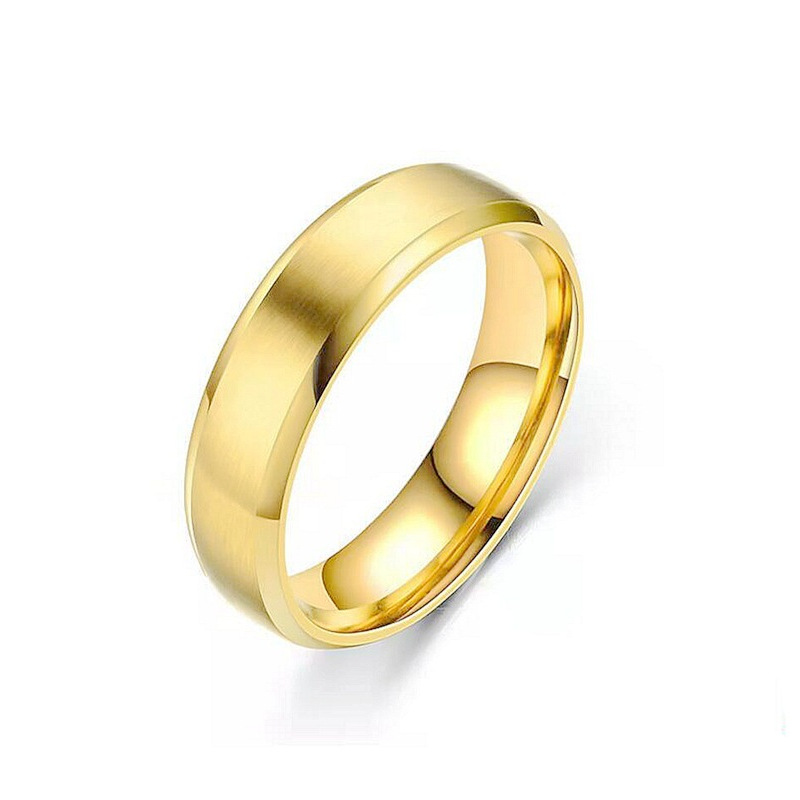 Men's Titanium Steel Matte Ring, Stylish Design