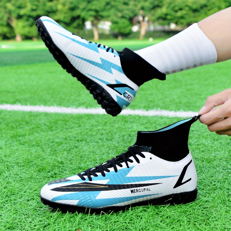 Durable High-top Soccer Shoes With Non-slip Spikes For Men - Perfect For  Training And Football Games - Temu