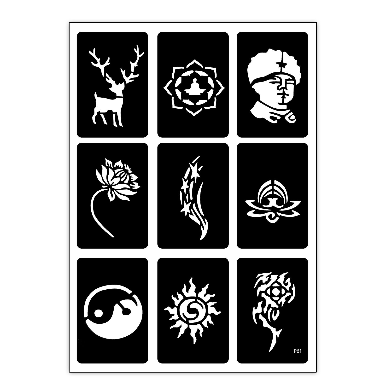 Tattoo Stencil Kit Reusable Temporary Tattoo Stencil Airbrush Tattoo