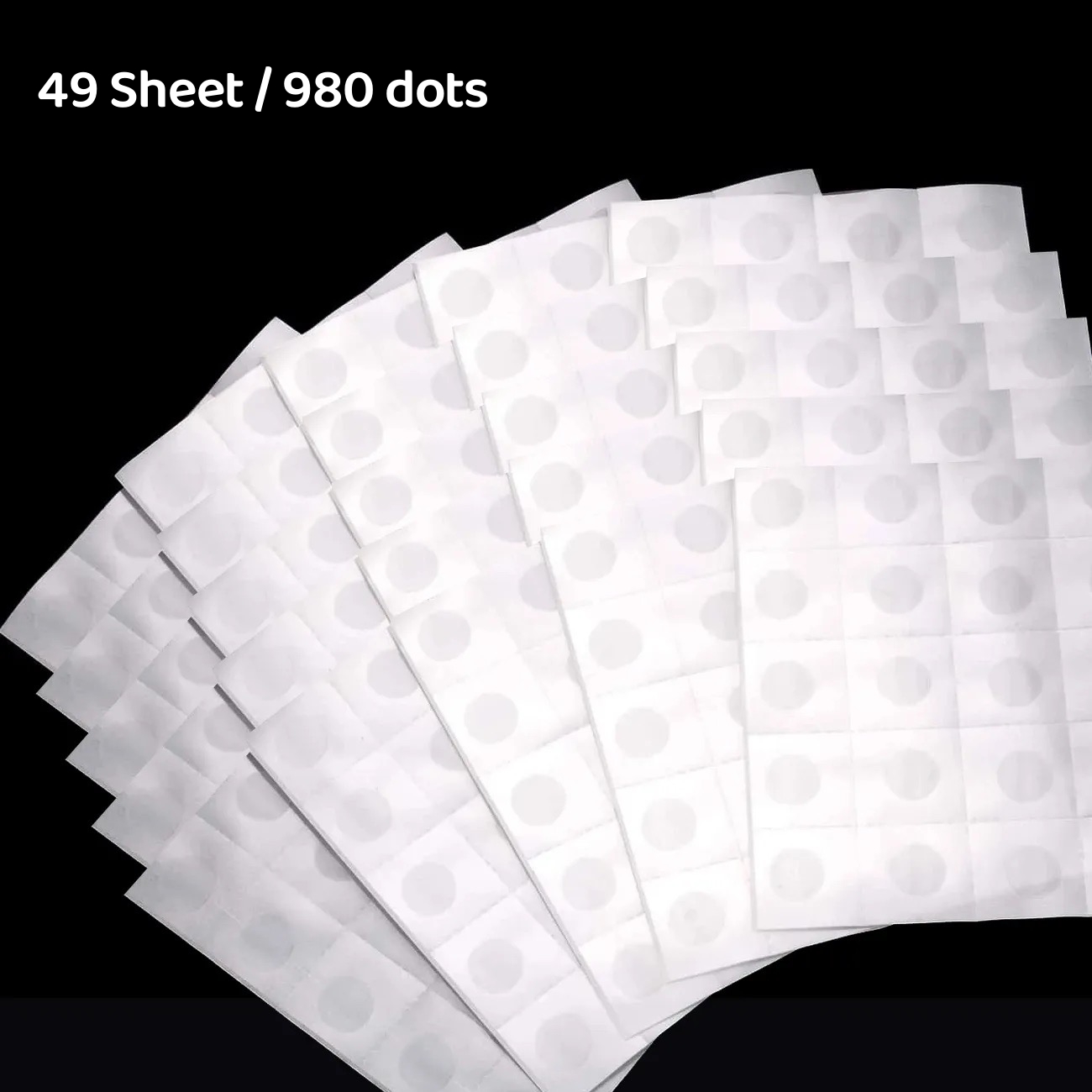 980pcs Balloon Glue Dot Sheets Removable Adhesive Tape - Temu