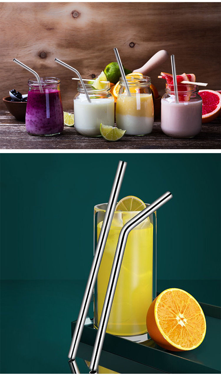 Germany 316 Stainless Steel Straw Set Environmental Protection Drinking  Pipe Domestic Milk Tea Thick Metal Elbow Straw Non-disposable - Temu Latvia