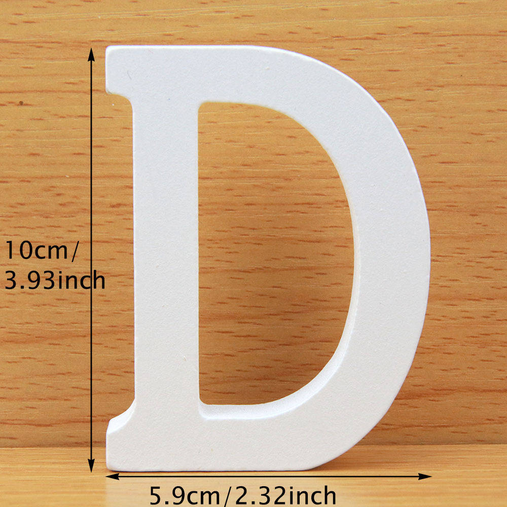 1pc Letras De Pie De Madera Blanca Diseño De Nombre De - Temu