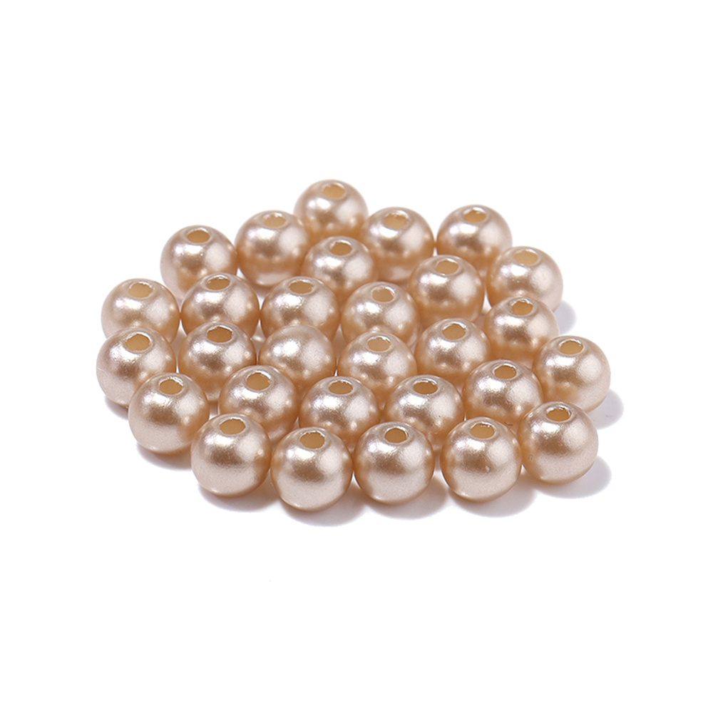 Pearl Beads, Small Smooth Glossy Craft Pearl Bead Waterdrop Loose Spacer  Beads for Bracelet, Necklace, Jewelry Making , Beige 6x10mm 400pcs 