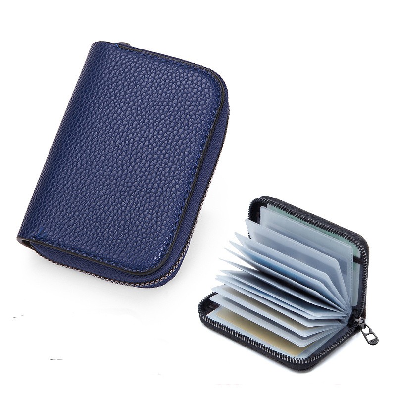 Slim Credit Card Holder Casual Bifold Small Wallet Snap Button