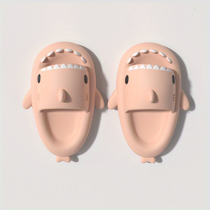 Boys' Cute Cartoon Sharks Open Toe Shoes Anti skid Slippers - Temu