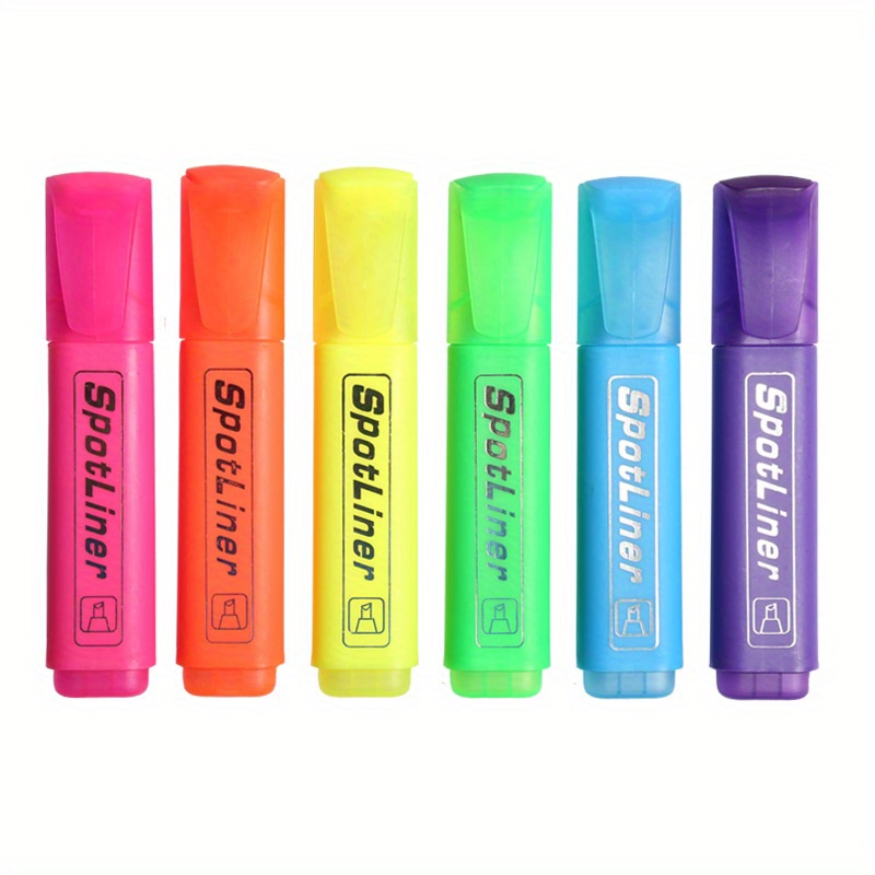 Highlighter, Chisel Tip Marker Pen, Assorted Colors, Water Based