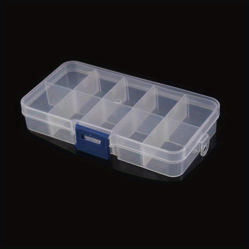 1pc DIY Jewelry Organizer Box - Clear Plastic Storage Container with 24  Grids for Beads, Rings, Screws, and Handicrafts