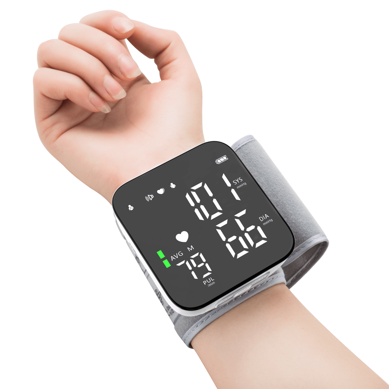 Dispositivo electrónico de presión arterial, medidor de presión arterial  digital portátil con caja de almacenamiento para el hogar para ancianos