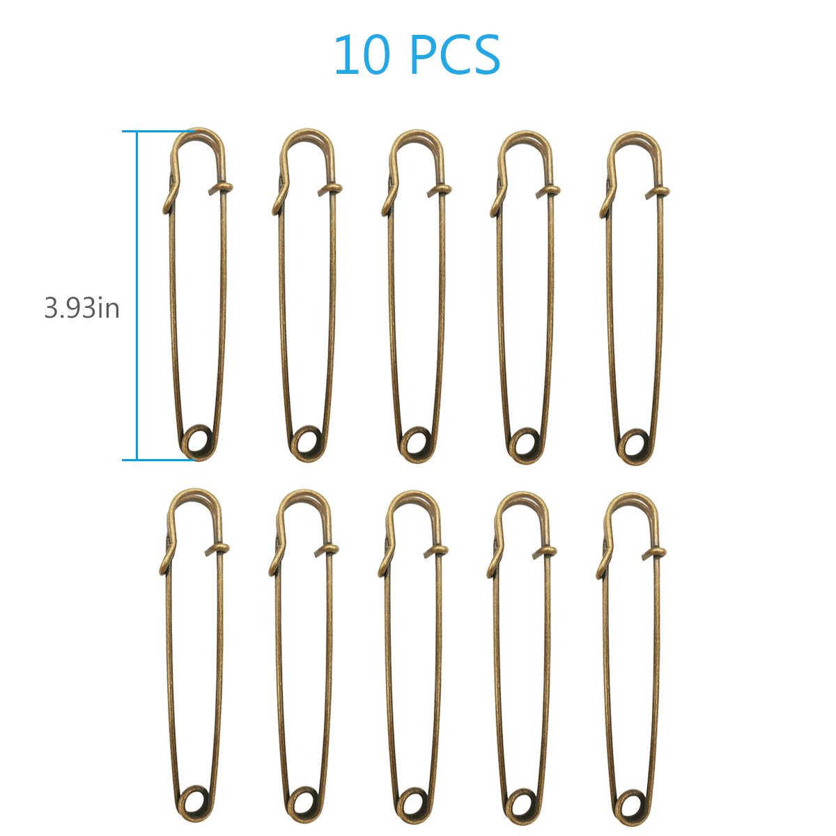 30PCS Safety Pins 3 Large Safety Pins for Clothes Leather Canvas