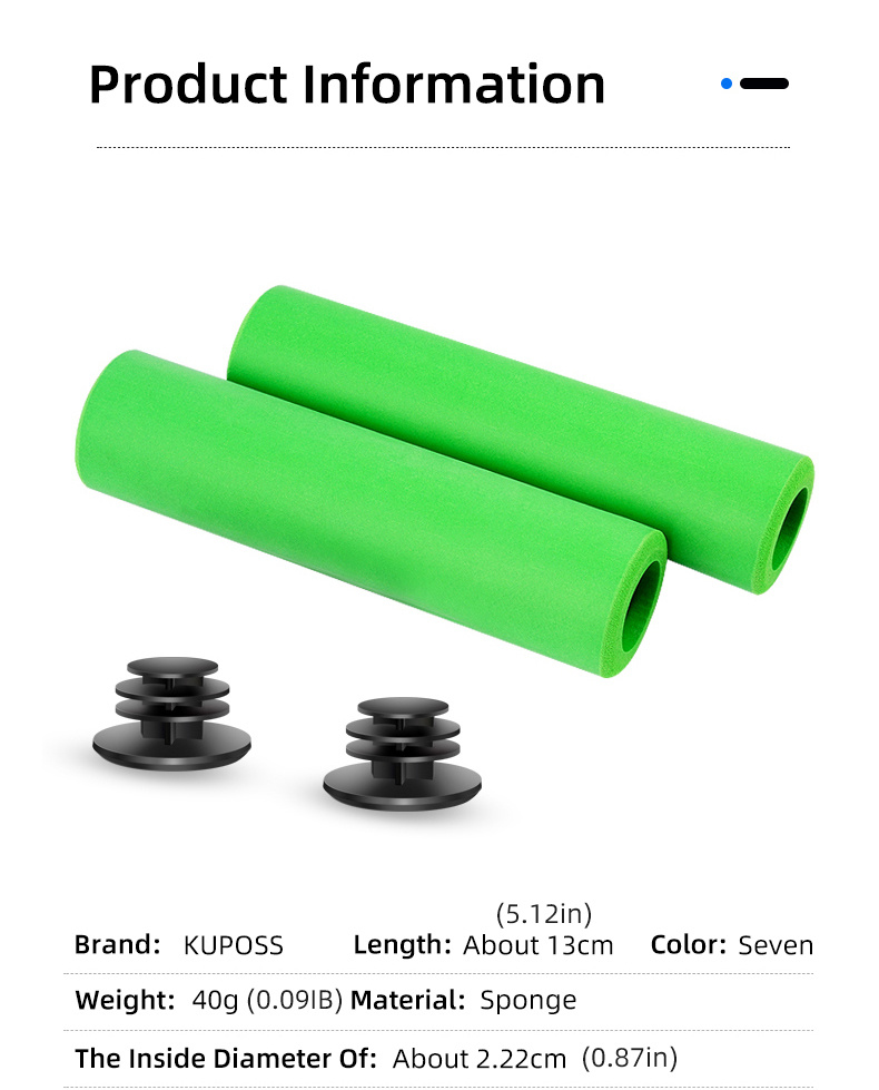 High Quality Colorful Non Slip Cycle/Bike Silicone Handle Grip