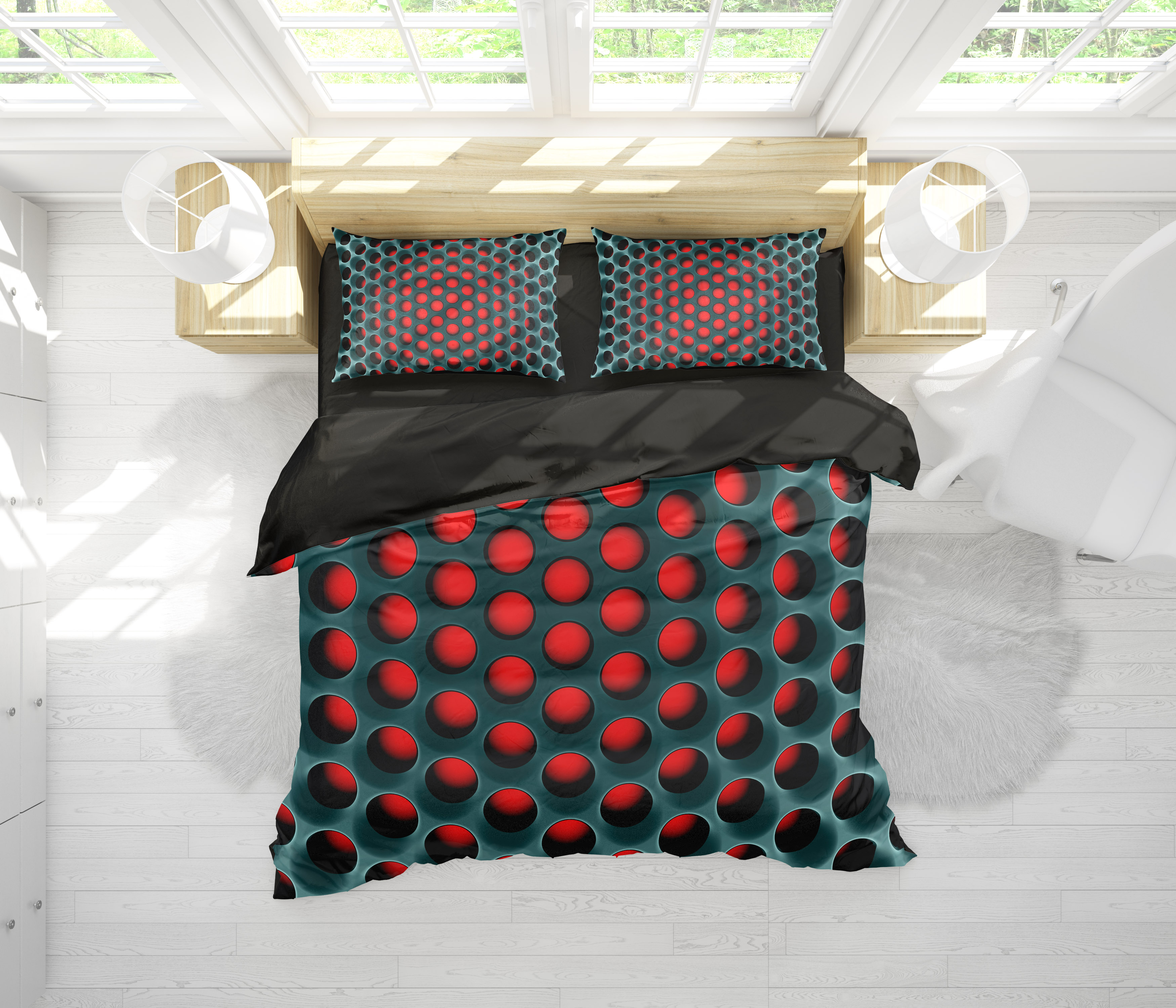 Pattern Quilt Cover Set Colorful Geometric Soft Comfortable - Temu Canada