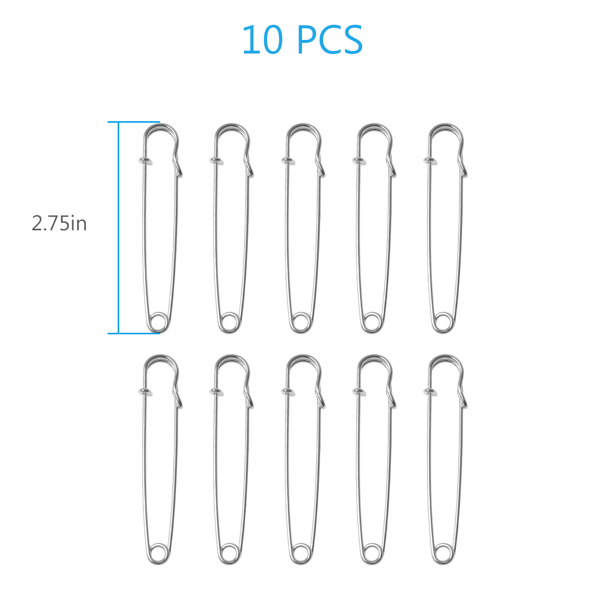 1~10PCS Safety Pin Health And Safety Stainless Steel Diy Clothing Sewing  Supplies Pins Sewing