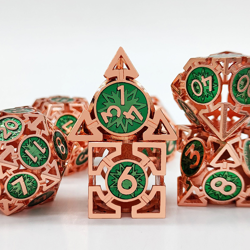 Dnd Dice Hollow D d Metal Dice Dungeons Dragons Dice Set - Temu