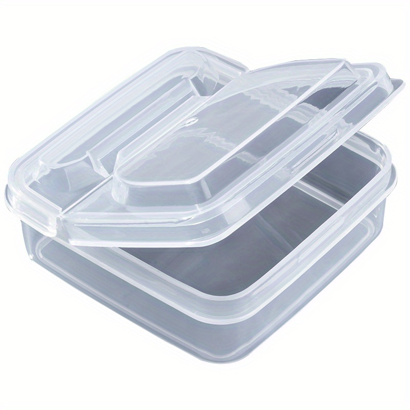 1pc Clear Food Storage Box,Plastic Refrigerator Storage Cheese Box