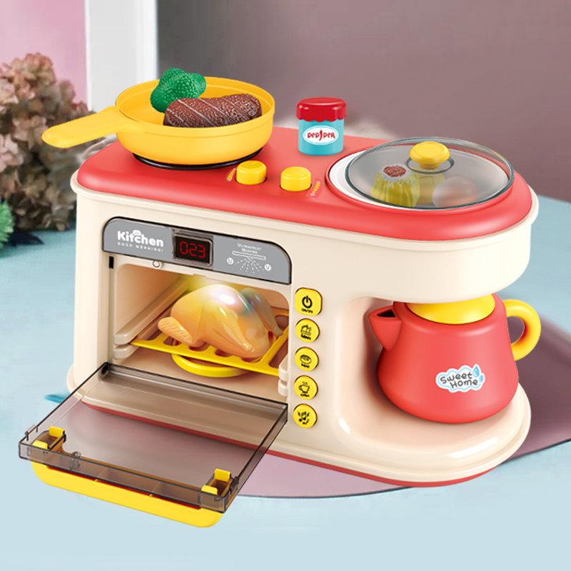 Home Kitchen Toy Breakfast Machine Steaming Frying Boiling - Temu