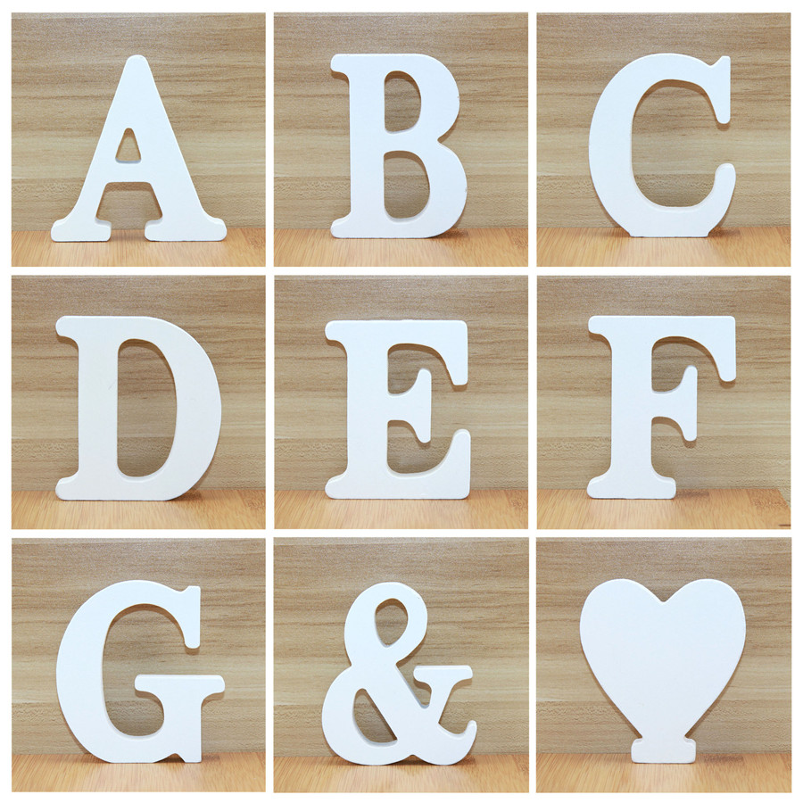 Moldes de letras de madera - Color blanco - 84 piezas - Grupo Galdiaz