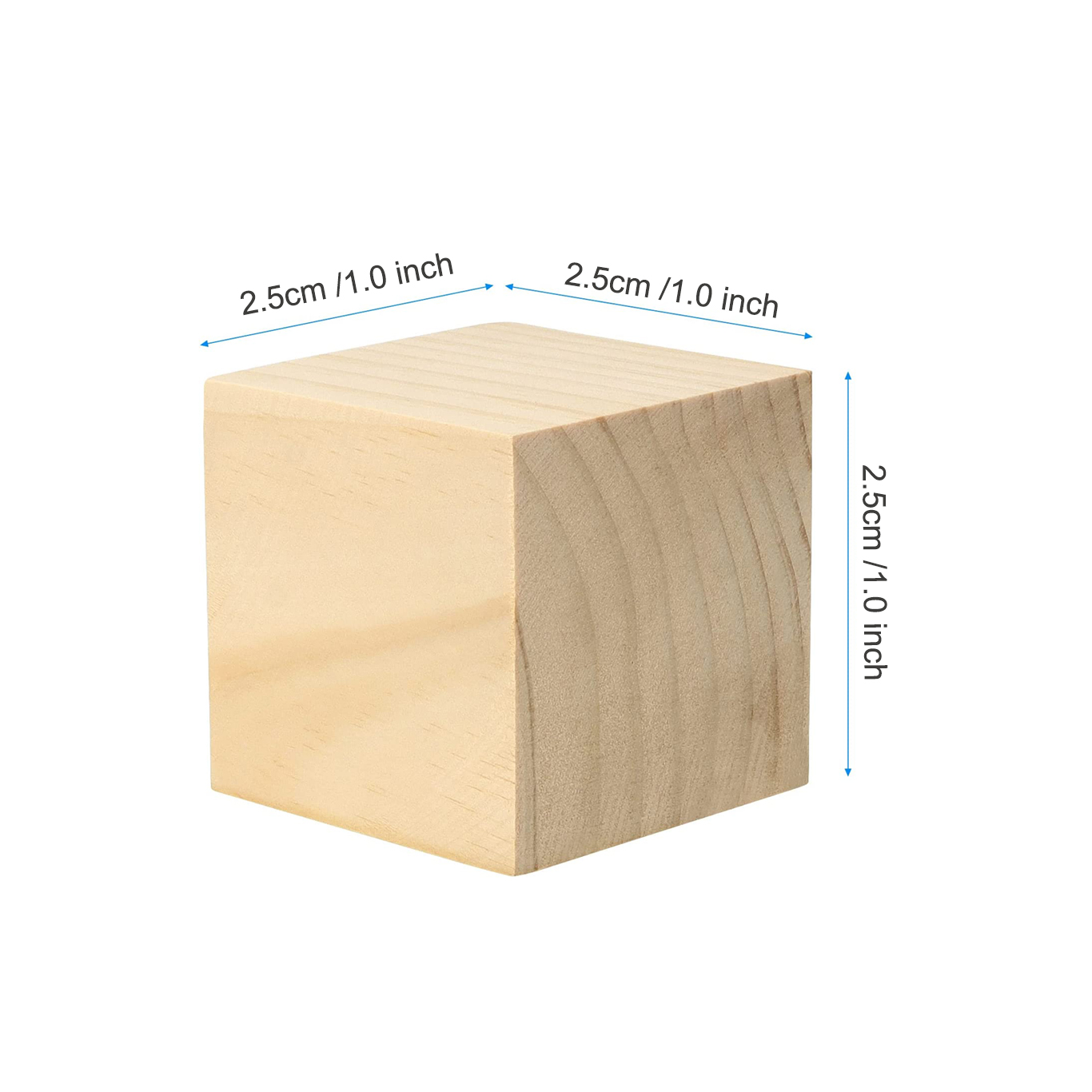 Unfinished Wooden Blocks, Zelkova Wood Cubes Square Blocks For Crafts  Making, Puzzle Making, Painting And Diy Home Decor. - Temu