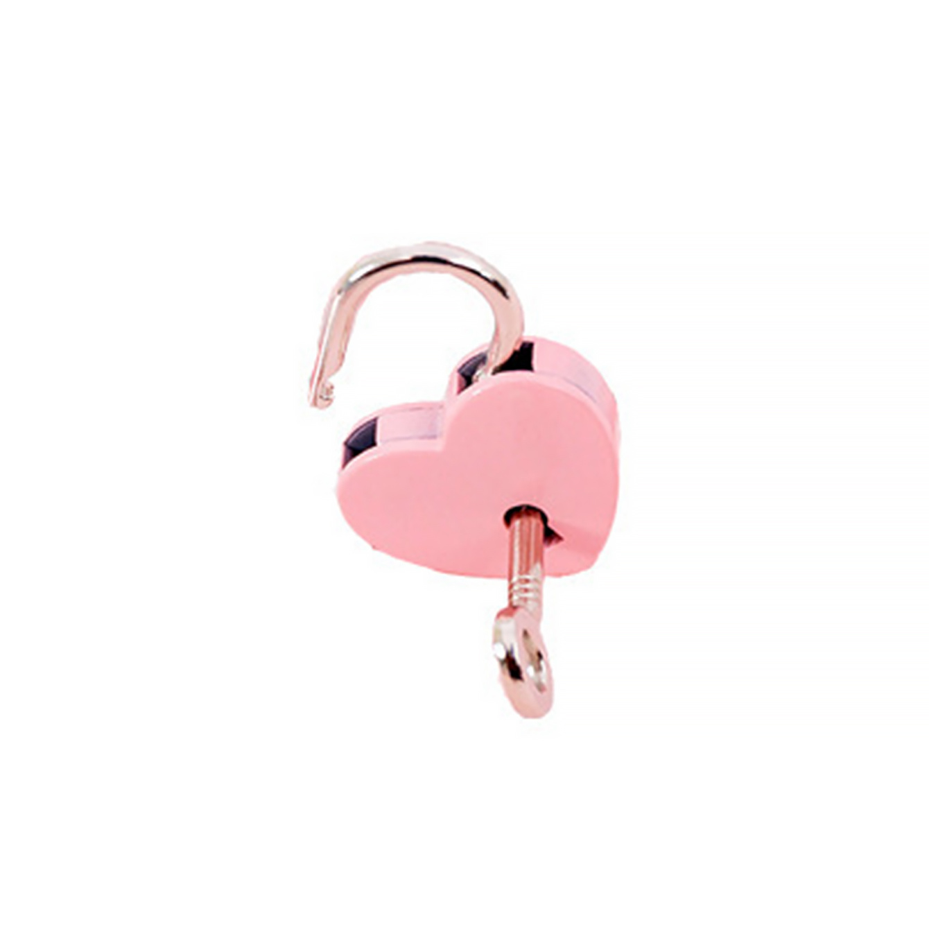 Piccolo lucchetto a cuore in metallo, mini serratura con chiave compatibile  con il libro diario della scatola di archiviazione dei gioielli, rosa
