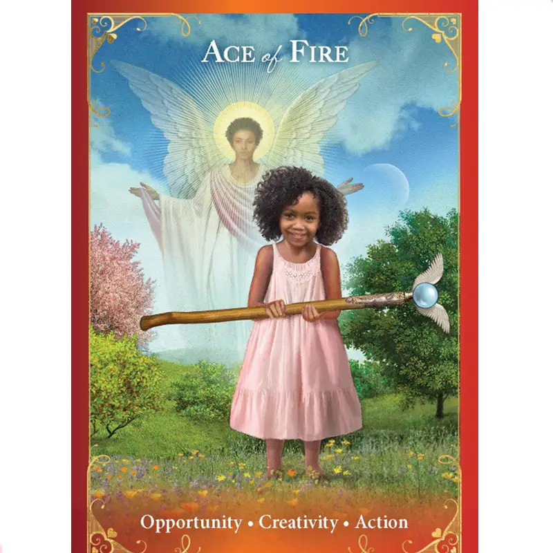 1pc Tarot Cards Guardian Angel Messages Tarot Easy To Use Inclusive And Beautifully Illustrated Tarot Card Combination Reveals Information To Your Guardian Angel