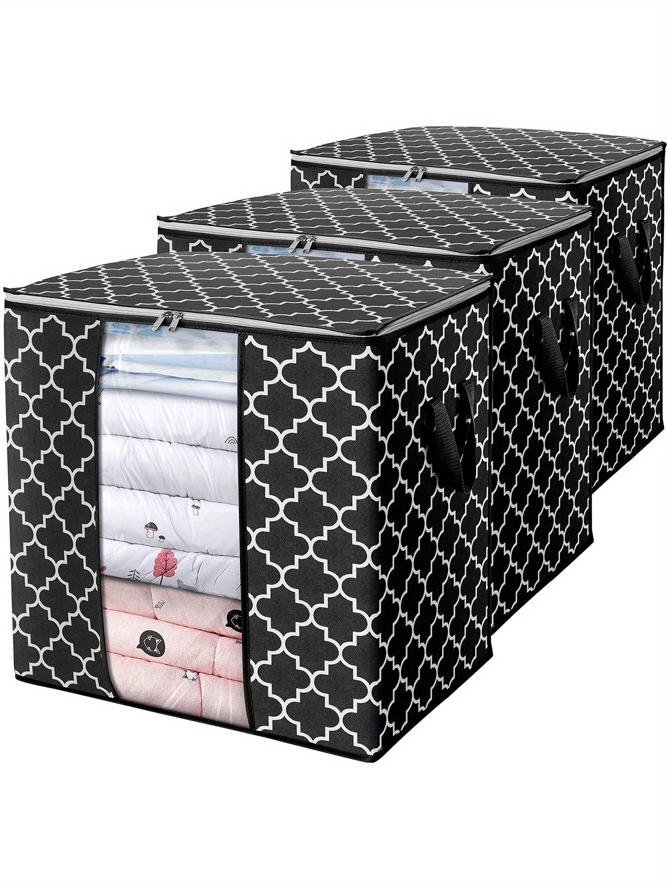 Clothes Storage Bag Large Capacity Non woven Fabric Storage - Temu