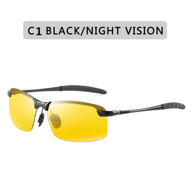 FELRES Men Metal Polarized Sunglasses Night Vision Driving Fishing Glasses  New