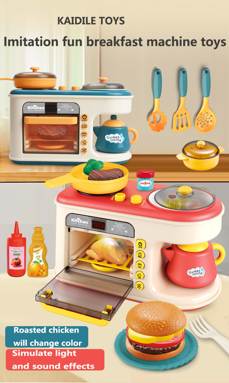 Home Kitchen Toy Breakfast Machine Steaming Frying Boiling - Temu