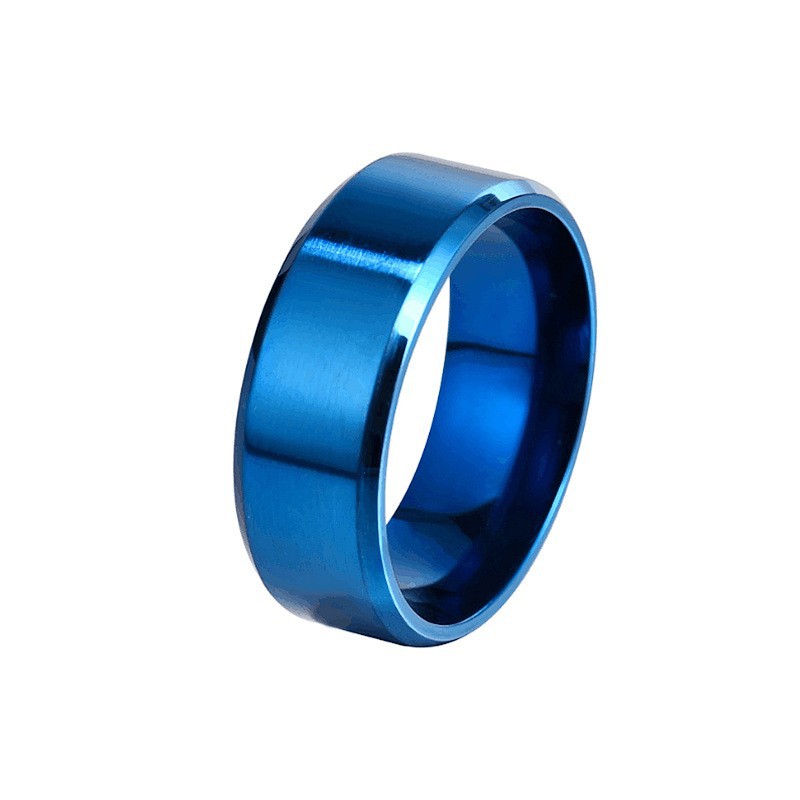 Men's Titanium Steel Matte Ring, Stylish Design