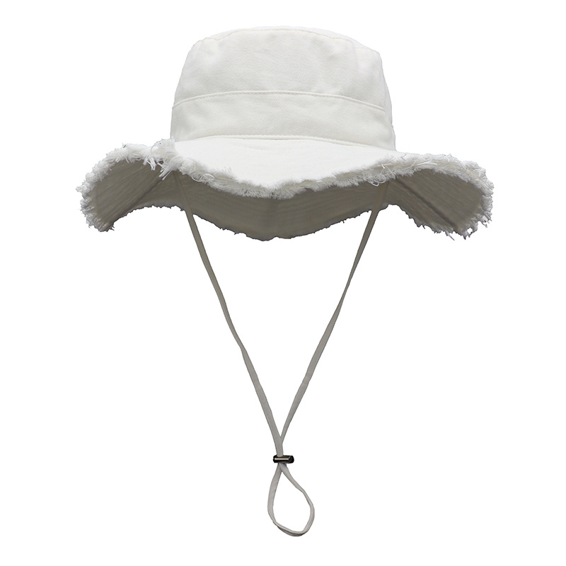 Men's Outdoor Wide Brim Sun Hat Adjustable Draw String - Temu