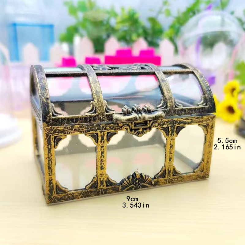 Rectangle Metal Trunk Wedding Decorative Gift Box jewelry Box, For